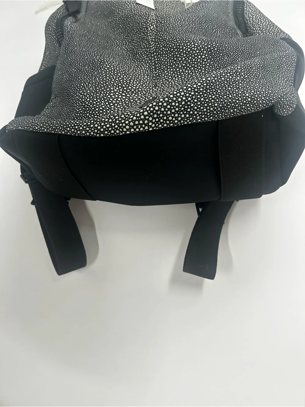THACKER New York Black Unique Neoprene Book Backpack - New With Tags